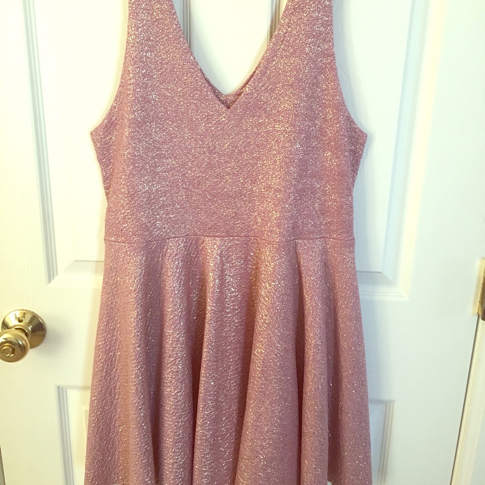 Rose gold urban outfitters skater dress